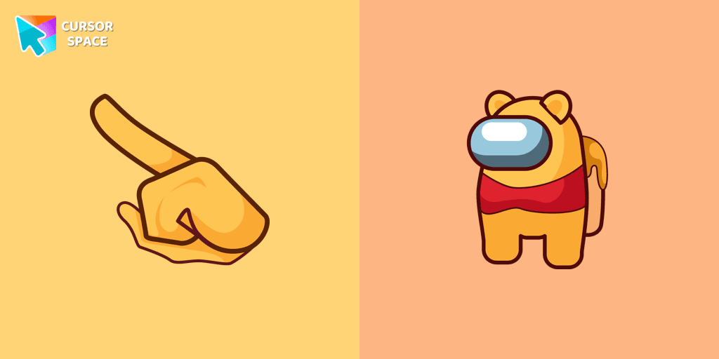 Among Us Winnie-the-Pooh Character cursor cursor pack